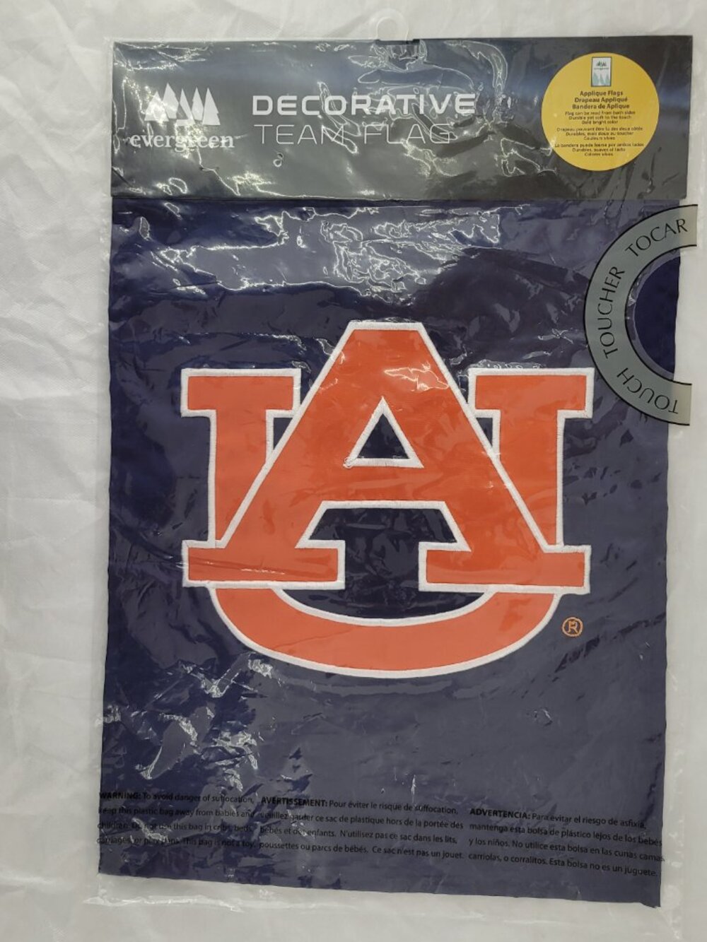 Auburn University Team Yard Garden Flag AU College Football Fan Blue Orange New